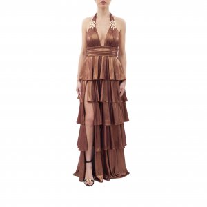 Abito S00877 donna BABYLON Bronzo