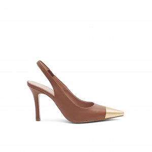 Decollette L956N donna BIANCA DI Cuoio