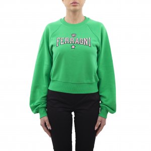 Felpa 74CBIT01 CFC03 CHIARA FERRAGNI donna Verde