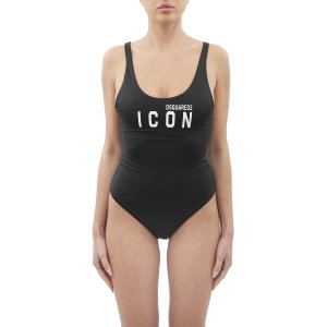 Costume intero D6BGC3360 donna DQUARED Nero