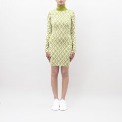 Abito in maglia AM98B36E2 donna ELISABETTA FRANCHI Olive Oil-Burro