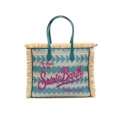 Borsa mare Vanity Strow Geom 1156 MC2 SAINT BARTH donna Petrolio
