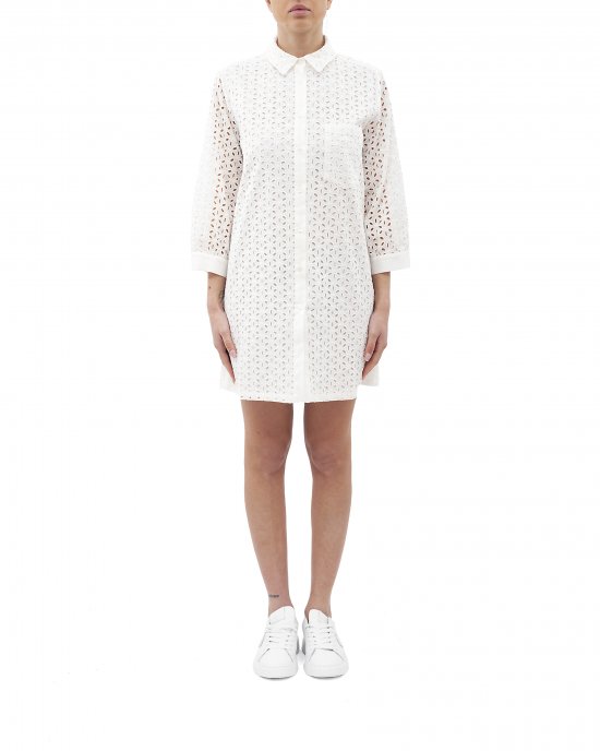 Camicia Helena Embry Cotton Embroidery 01 donna MC2 SAINT BARTH Bianco Camicia Helena Embry Cotton Embroidery 01 donna MC2 SAINT BARTH Bianco