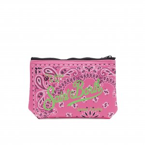 Pochette Aline Sponge Bandanna Round 25 MC2 SAINT BARTH Fuxia fluo