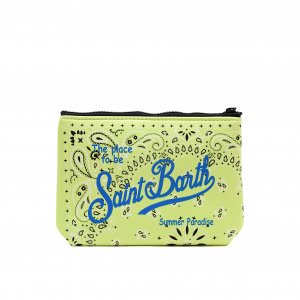Pochette Aline Sponge Bandanna Round 94 MC2 SAINT BARTH Giallo fluo