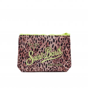Pochette Aline Sponge Sand Leopard 94 MC2 SAINT BARTH Maculato