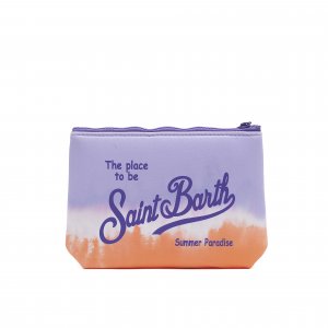 Pochette Aline Sponge Stripedye 2485 MC2 SAINT BARTH Glicine