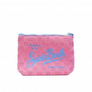 Pochette Aline Sponge Terry Embossed Check 2131 MC2 SAINT BARTH Rosa