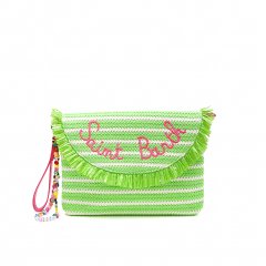 Pochette Straw Handbag Lin75 Emb MC2 SAINT BARTH donna Verde