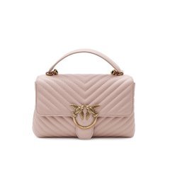 Borsa Love Lady Puff Classic Cl Sheep Nappa Chevron 100043 donna PINKO Cipria