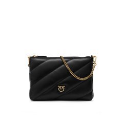 Pochette Flat Pouch Vitello Seta 100252 donna PINKO Nero