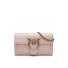 Portafoglio Love One Wallet C Vitello Seta 100062 donna PINKO Cipria