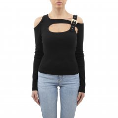 Maglia 74HAH607 J0004 donna VERSACE Nero