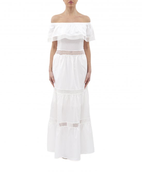 Abito WW28213 WHITE WISE donna Bianco Abito WW28213 WHITE WISE donna Bianco