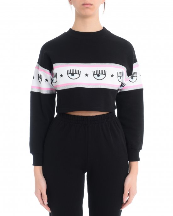 Felpa CHIARA FERRAGNI 21PE-CFF139 Nero Felpa CHIARA FERRAGNI 21PE-CFF139 Nero