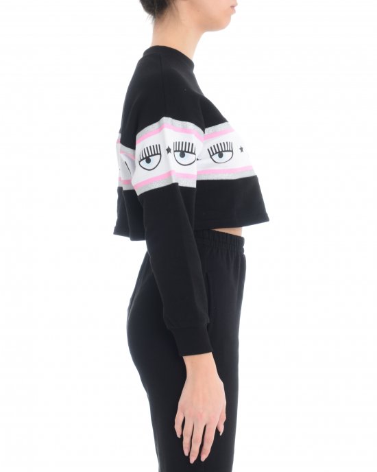Felpa CHIARA FERRAGNI 21PE-CFF139 Nero Felpa CHIARA FERRAGNI 21PE-CFF139 Nero