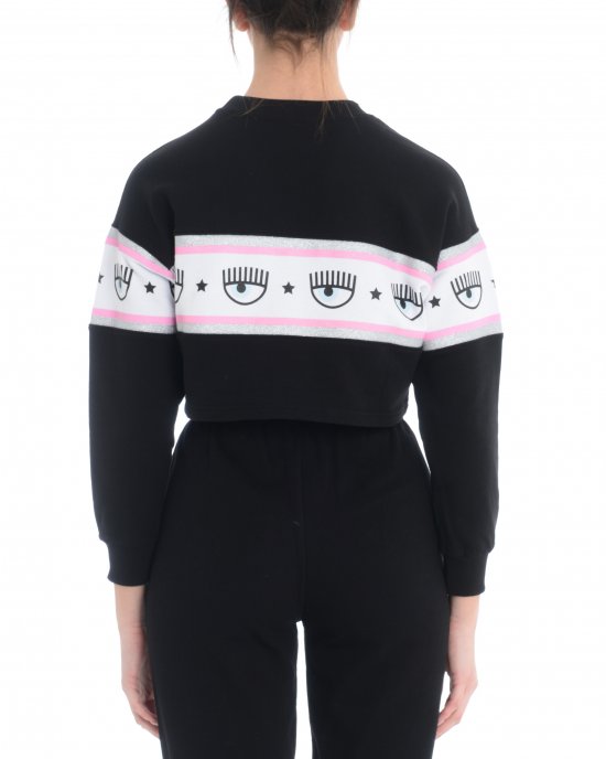 Felpa CHIARA FERRAGNI 21PE-CFF139 Nero Felpa CHIARA FERRAGNI 21PE-CFF139 Nero