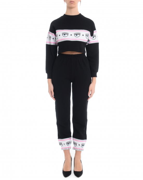 Felpa CHIARA FERRAGNI 21PE-CFF139 Nero Felpa CHIARA FERRAGNI 21PE-CFF139 Nero