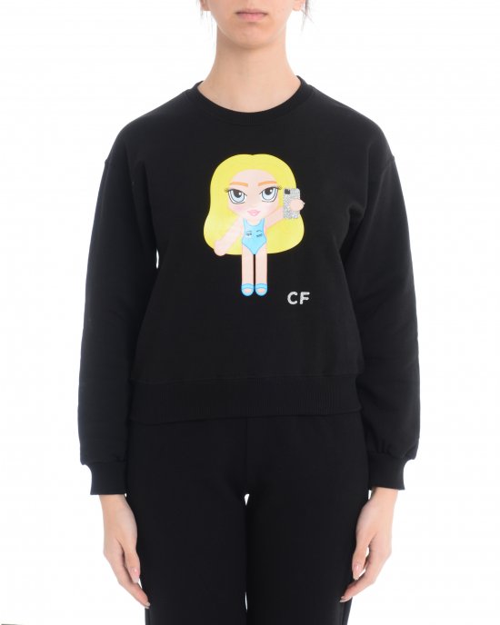 Felpa CHIARA FERRAGNI 21PE-CFF143 Nero Felpa CHIARA FERRAGNI 21PE-CFF143 Nero