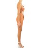 Abito Elisabetta Franchi donna, monospalla, corto, con inserto in vita in velluto, drappeggio laterale, chiusura con zip laterale oro. Rose gold Abito Elisabetta Franchi donna, monospalla, corto, con inserto in vita in velluto, drappeggio laterale, chiusura con zip laterale oro. Rose gold