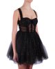 Abito Elisabetta Franchi donna AB06713E2, ti ta unita in lurex, gonnellina a palloncino, scollo a cuore con coppe, chiusura sul retro con zip invisibile. Nero Abito Elisabetta Franchi donna AB06713E2, ti ta unita in lurex, gonnellina a palloncino, scollo a cuore con coppe, chiusura sul retro con zip invisibile. Nero