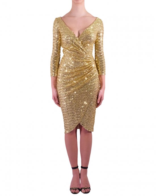 Abito ELISABETTA FRANCHI donna oro AB00111E2 Oro Abito ELISABETTA FRANCHI donna oro AB00111E2 Oro
