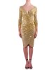Abito ELISABETTA FRANCHI donna oro AB00111E2 Oro Abito ELISABETTA FRANCHI donna oro AB00111E2 Oro
