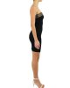 Abito Pinko donna, tubino, scollo a fascia, con strass, corto, chiusura con zip sul retro. Nero Abito Pinko donna, tubino, scollo a fascia, con strass, corto, chiusura con zip sul retro. Nero