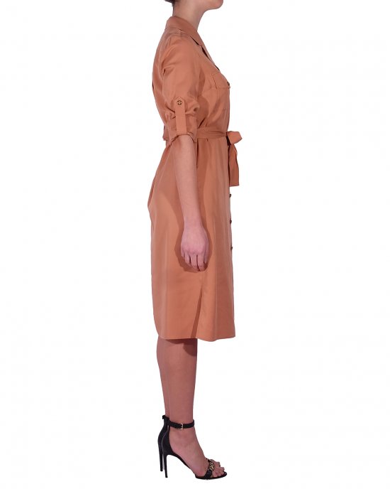 Abito camicia KOCCA donna Lisimba Cammello Abito camicia KOCCA donna Lisimba Cammello