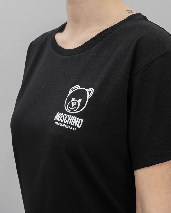 T-shirt A0703 MOSCHINO donna Nero