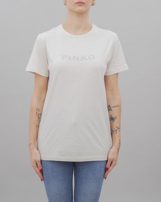 T-shirt Start 101752 PINKO donna Avorio