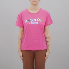 T-shirt A0709 MOSCHINO donna Fuxia