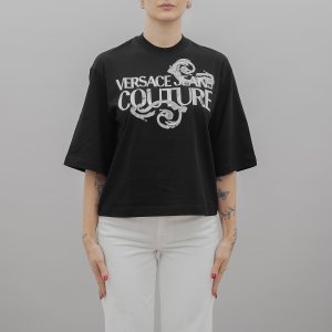 T-shirt 76HAHG01 CJ00G donna VERSACE Nero