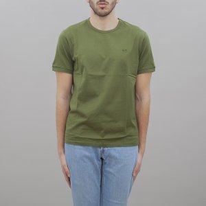 T-shirt T34129 uomo SUN68 Verde scuro