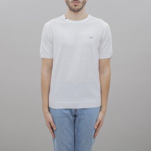 T-shirt K34106 uomo SUN68 Bianco