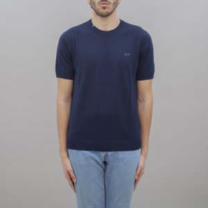 T-shirt K34106 uomo SUN68 Navy Blue