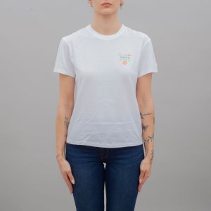 T-shirt Emilie Niente di Serio 01 Emb donna MC2 SAINT BARTH Bianco