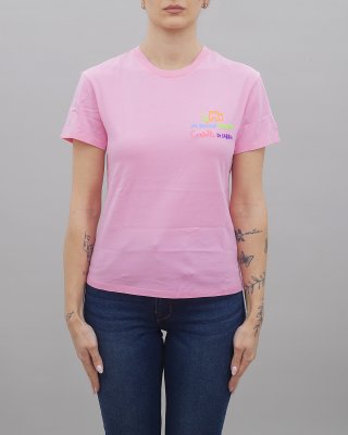 T-shirt Emilie Mi Faccio Castelli 23 Emb donna MC2 SAINT BARTH Rosa