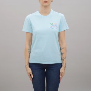 T-shirt Emilie Mare di Guai 56 Emb donna MC2 SAINT BARTH Celeste
