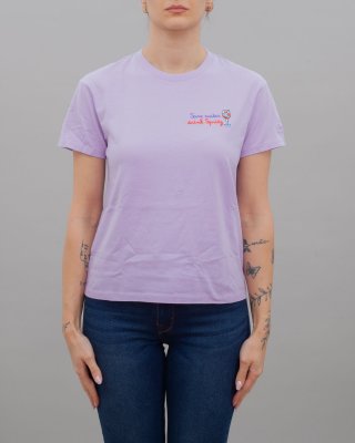 T-shirt Emilie Spritz Water 24 Emb donna MC2 SAINT BARTH Lilla