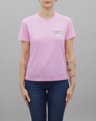 T-shirt Emilie Ti Amo Forte 23 Emb donna MC2 SAINT BARTH Rosa