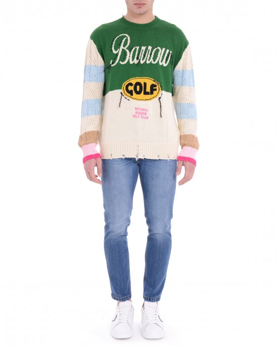 Maglia S5BWUAJP076 uomo BARROW Multicolore Maglia S5BWUAJP076 uomo BARROW Multicolore