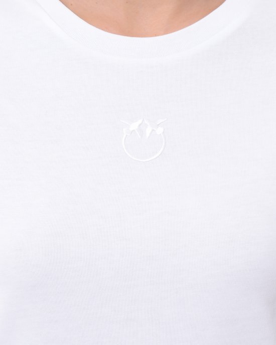 T-shirt Bussolotto 100355 PINKO donna pe Bianco