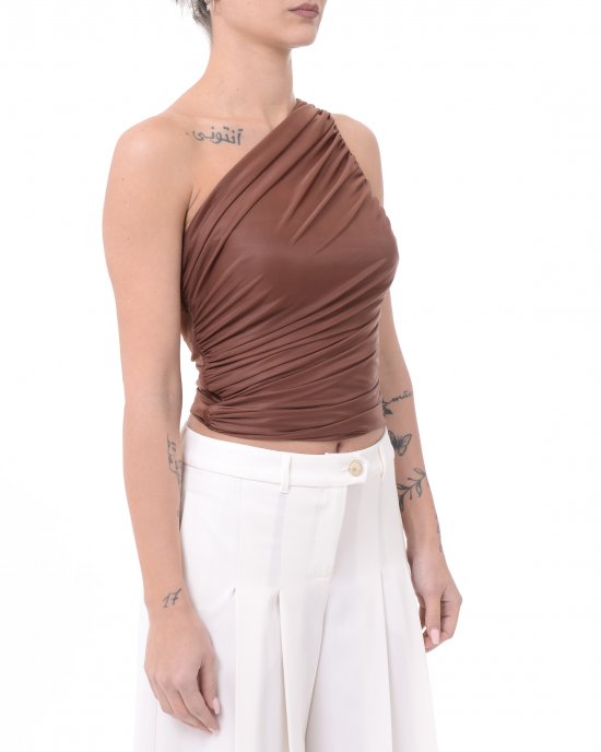 Top Cormorano 105048 donna PINKO Marrone Top Cormorano 105048 donna PINKO Marrone