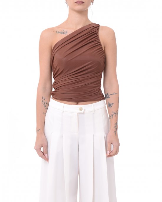Top Cormorano 105048 donna PINKO Marrone Top Cormorano 105048 donna PINKO Marrone