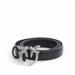 Cintura Love Berry H2 Belt Vitello Seta 100143 donna PINKO pe Nero