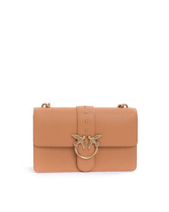 Tracolla Love One Classic Cl Vitello Seta 100053 donna PINKO pe Beige