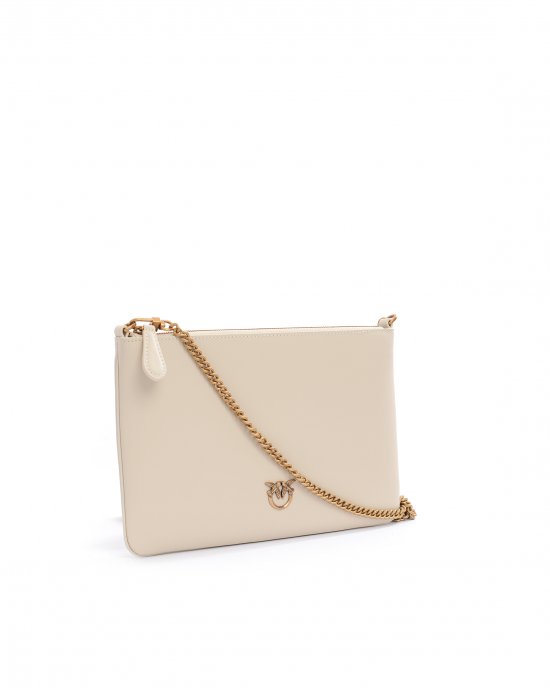 Tracollina Flat Classic Vitello Seta 100455 donna PINKO pe Avorio Tracollina Flat Classic Vitello Seta 100455 donna PINKO pe Avorio