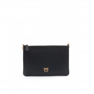 Tracollina Flat Classic Vitello Seta 100455 donna PINKO pe Nero