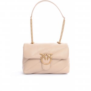 Borsa Love Puff Classic Cl Sheep Nappa 100038 donna PINKO pe Beige